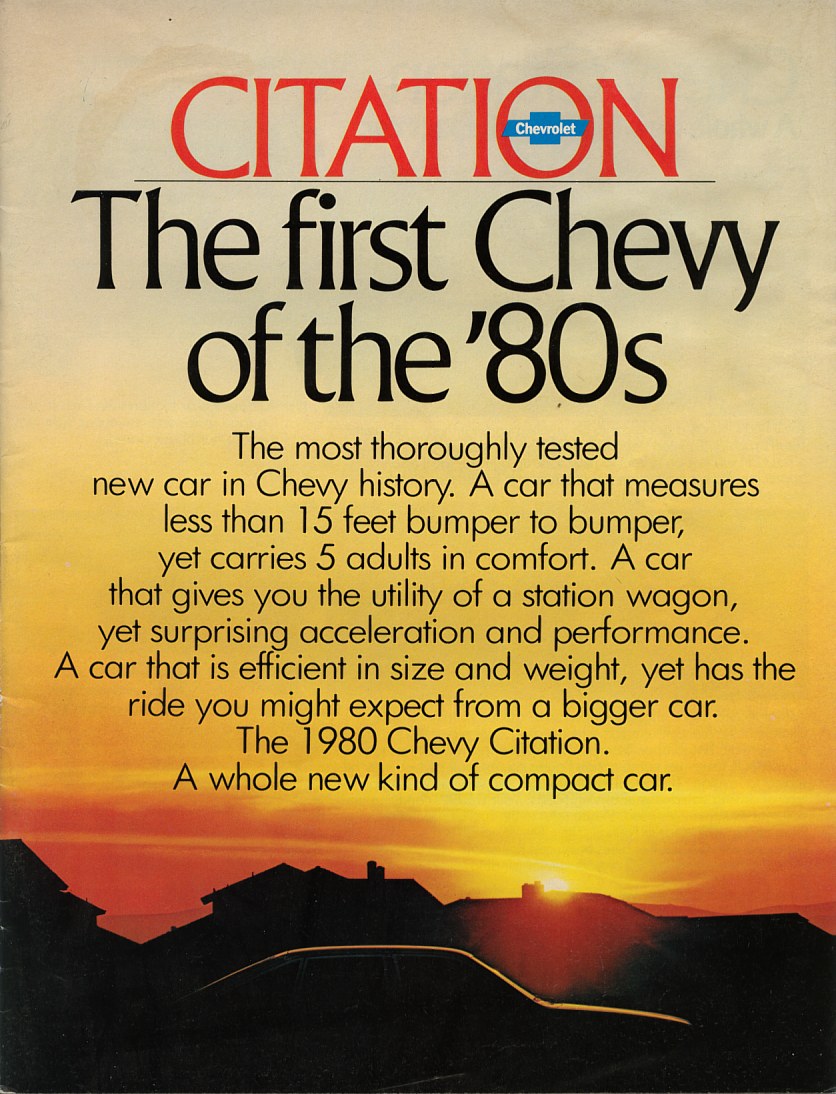 1980 Chevrolet Citation Brochure